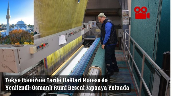 Tokyo Camii'nin Tarihi Halıları Manisa'da Yenilendi: Osmanlı Rumi Deseni Japonya Yolunda