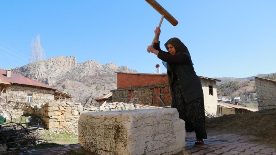 Konya Hadim'de 300 Yıllık Mermer Dibek Geleneği Yaşatılıyor