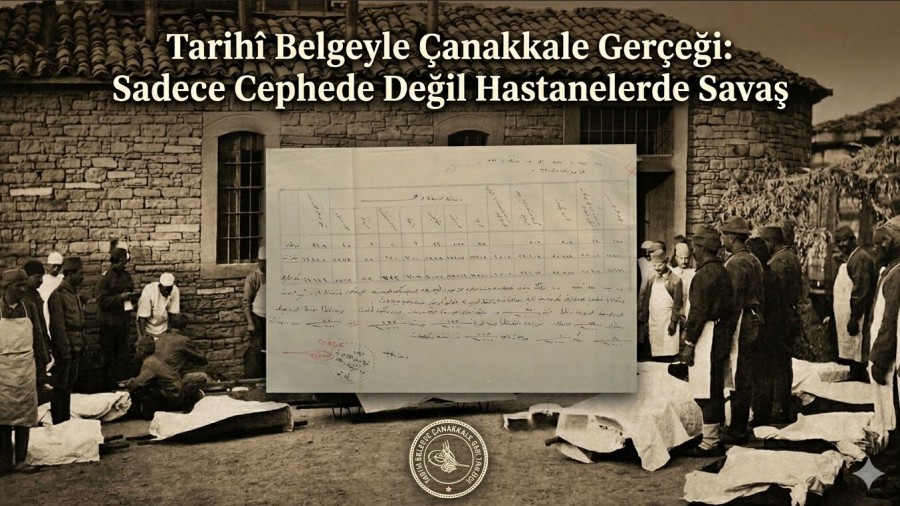 Tarihî Belgeyle Çanakkale Gerçeği: Sadece Cephede Değil Hastanelerde Savaş