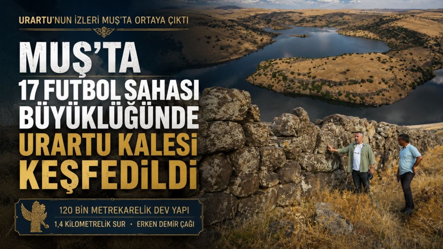 Muş’ta 17 Futbol Sahası Büyüklüğünde Urartu Kalesi Keşfedildi