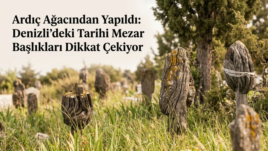 Denizli’de 150 Yıllık Ahşap Mezar Başlıkları Türklerin Kadim İnanç Geleneğine Işık Tutuyor