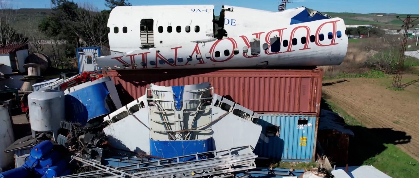 Bursa'da hurdacıdaki Boeing 747 uçak görenleri şaşkına çeviriyor